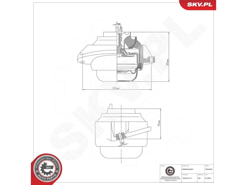 Mounting, engine 75SKV203 - image 5