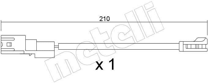 Warning Contact, brake pad wear SU.424