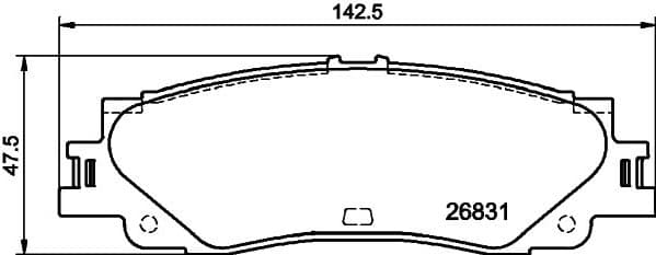 Brake Pad Set, disc brake 2683101