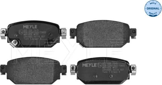 Brake Pad Set, disc brake MEYLE-ORIGINAL: True to OE. 025 226 2315