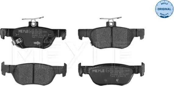 Brake Pad Set, disc brake MEYLE-ORIGINAL: True to OE. 025 261 7415