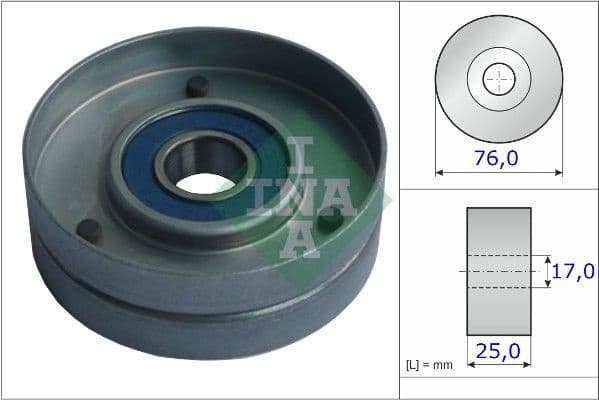 Tensioner Pulley, V-ribbed belt 531075130