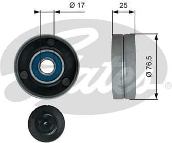 Deflection/Guide Pulley, V-ribbed belt DriveAlign™ T38059