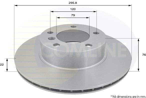 Brake disc, 1pcs FRONT ADC1705V - image 2