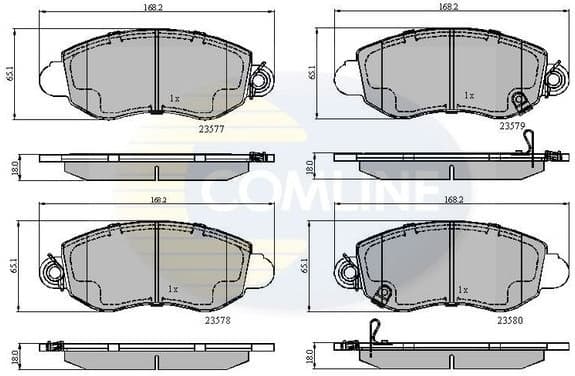 Brake pads front CBP31108