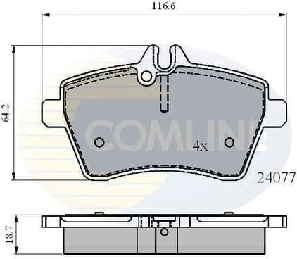 Brake pads front CBP01592