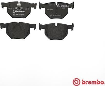 Brake pads rear, Top Quality P06033 - image 2