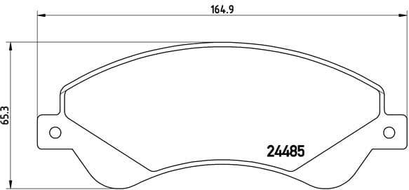 Brake Pad Set, disc brake PRIME LINE P24065