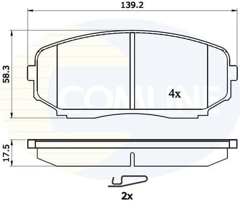 Brake pads front CBP31724