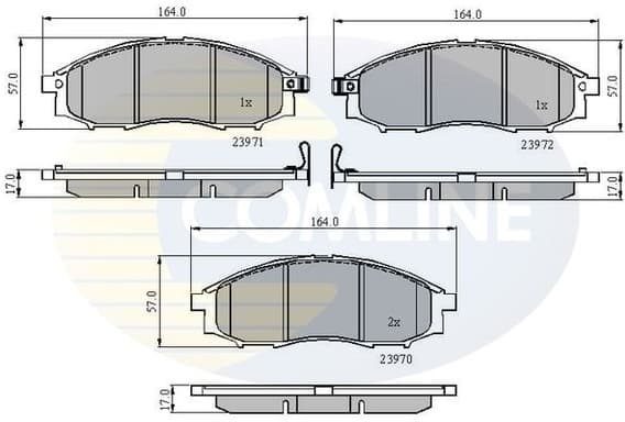 Brake pads front CBP31193