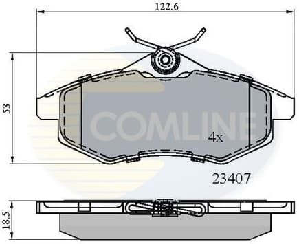 Brake pads front CBP01145