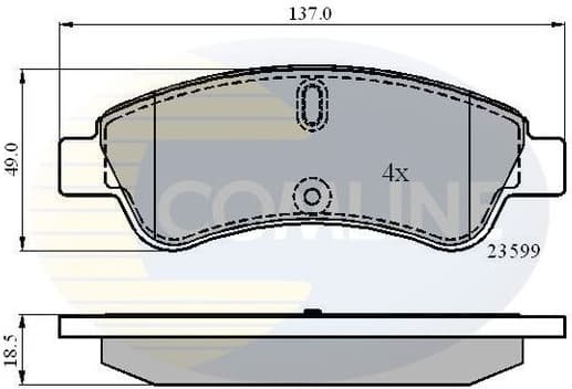 Brake pads front CBP01033