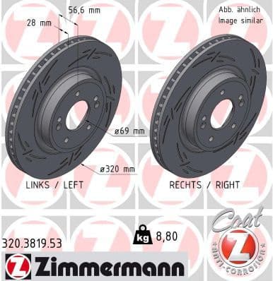 Brake Disc BLACK Z 320.3819.53