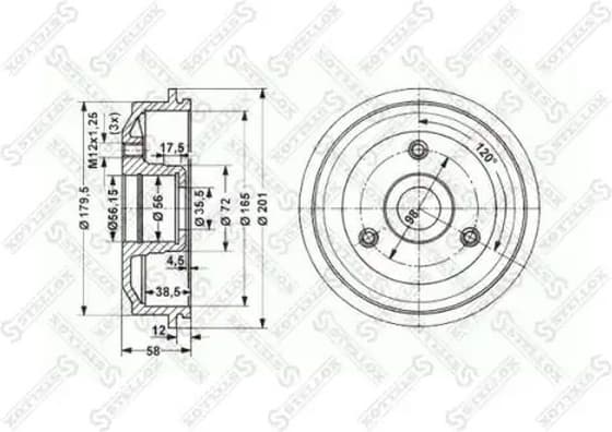 Brake Drum 6025-1901-SX