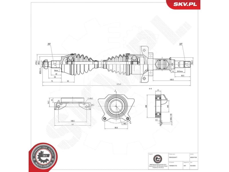 Drive Shaft 40SKV136