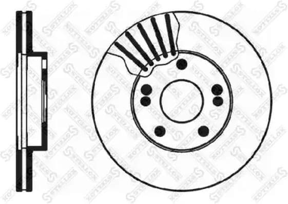 Brake Disc 6020-3912V-SX