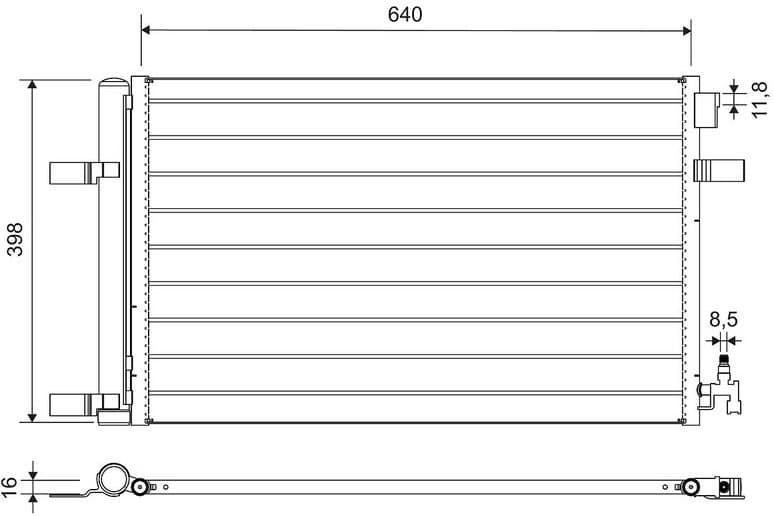 Condenser, air conditioning 812661