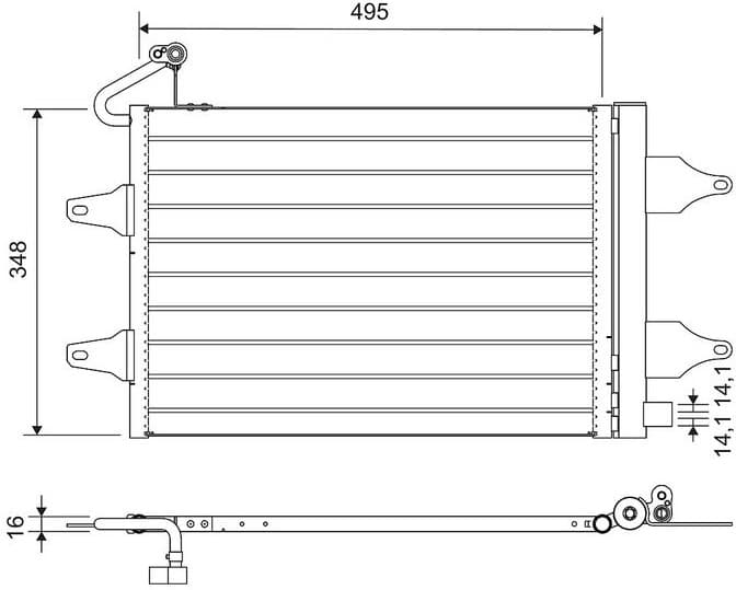 Condenser, air conditioning 812735