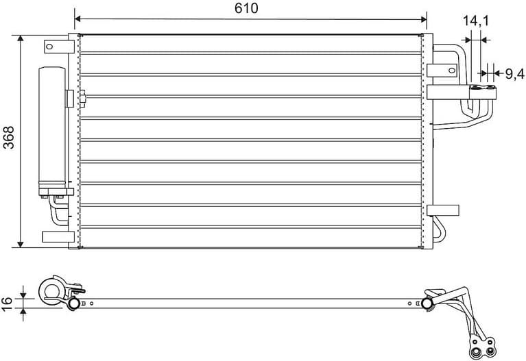 Condenser, air conditioning 812716