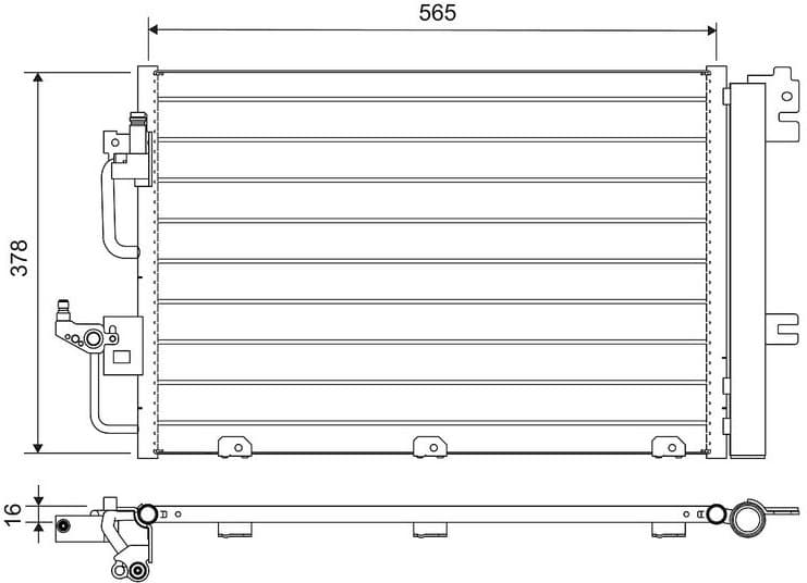 Condenser, air conditioning 812704