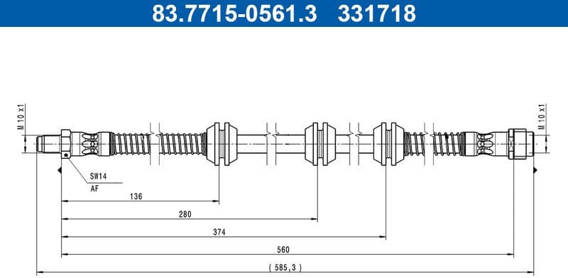 Brake Hose 83.7715-0561.3