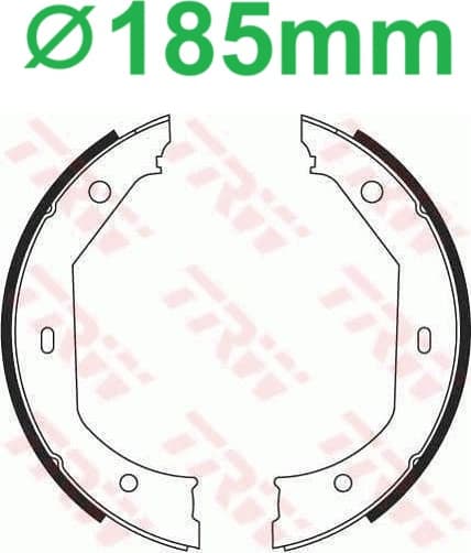 Brake shoes handbrake, Top Quality GS8656