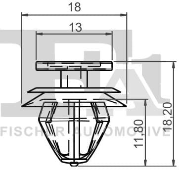 Clip, trim/protection strip 11-40045.5 - image 2