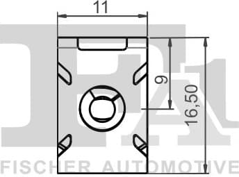 Clip, trim/protection strip 11-40119.5 - image 2