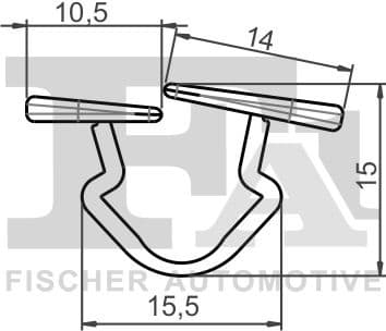 Clip, trim/protection strip 11-10016.5