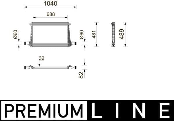 Charge Air Cooler BEHR *** PREMIUM LINE *** CI743000P