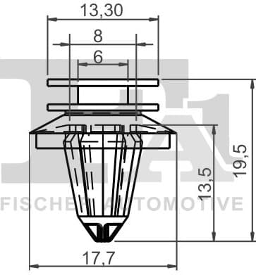 Clip, trim/protection strip 11-40038.5 - image 2