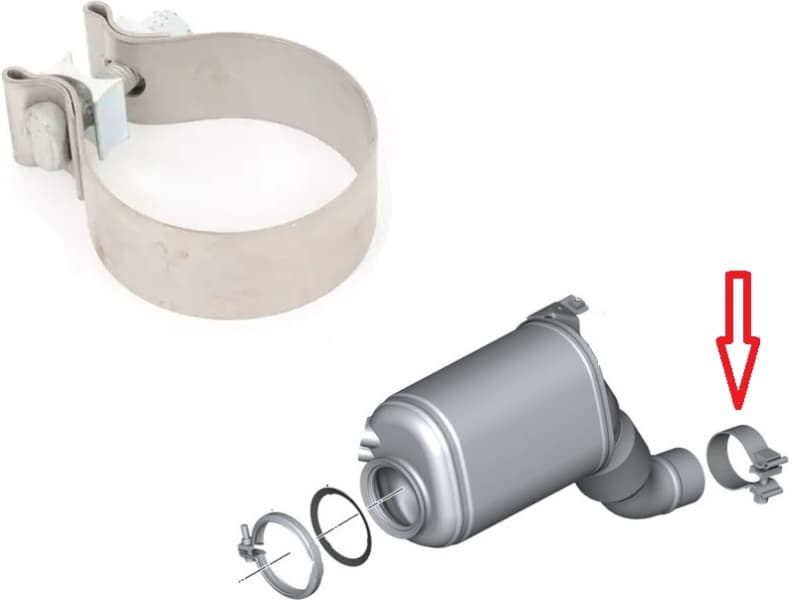 Exhaust clamp universal 942-875 - image 2