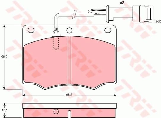 Brake Pad Set, disc brake GDB691