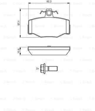 Brake Pad Set, disc brake 0986460993 - image 7