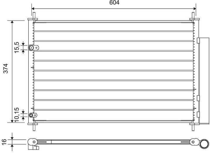 Condenser, air conditioning 812654