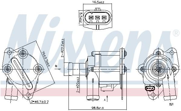 Auxiliary Water Pump (cooling water circuit) 832116