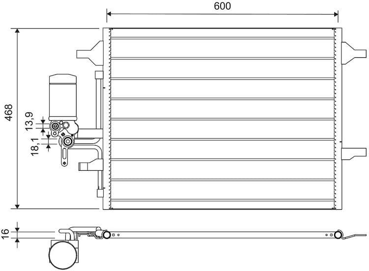 Condenser, air conditioning 814321