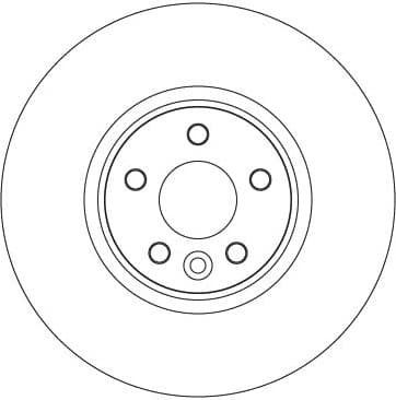 Brake Disc TRW SINGLE DF6724S