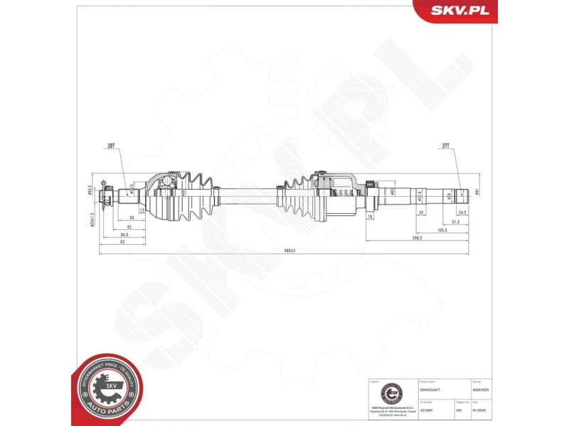 Drive Shaft 40SKV025