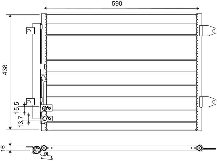 Condenser, air conditioning 812749