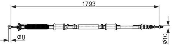 Cable Pull, parking brake 1 987 482 580 - image 2
