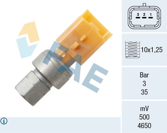 Pressure Switch, air conditioning 15807