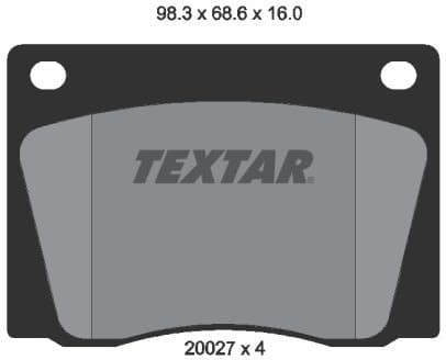 Brake Pad Set, disc brake 2002701