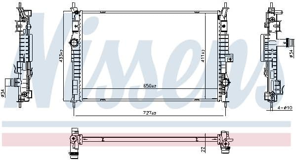 Radiator, engine cooling 607100 - image 6