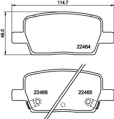 Brake Pad Set, disc brake 8DB 355 039-081 - image 4