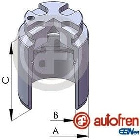 Brake caliper piston rear D02548 - image 2