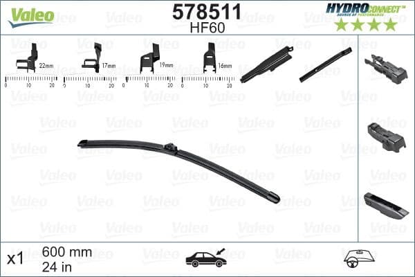 Wiper Blade HYDROCONNECT 578511