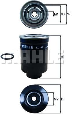 Filter diesel fuel KC83D - image 2