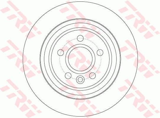 Brake discs kit rear, (2pcs), Top Quality DF6187 - image 3