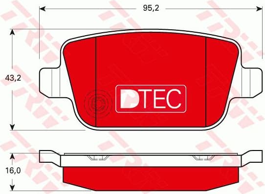 Brake Pad Set, disc brake DTEC COTEC GDB1732DTE